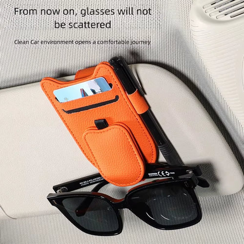 DriveNest Magnetic Sun Visor Glasses Holder